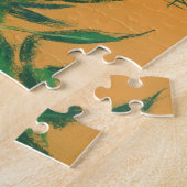 Puzzle Arbre à cendres, Feuille vert Art Floral Peinture (Côté)