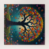 Puzzle Arbre à fleurs lunaires (Horizontal)