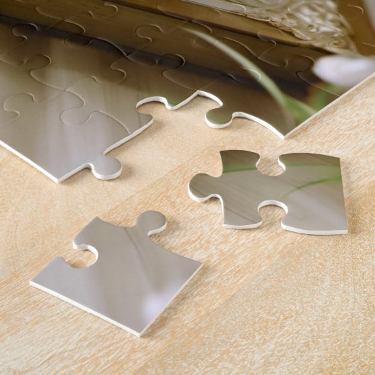 Puzzle Arbre à fleurs qui pousse à partir d'un livre (Côté)