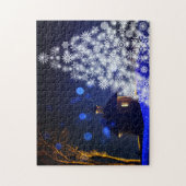 Puzzle Arbre blanc de Noël (Vertical)