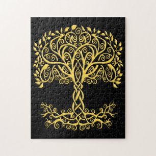 Puzzle Arbre Celtique Jaune