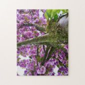 Puzzle Arbre Couronne rose fleurs photo - (Vertical)