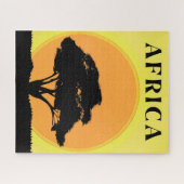 Puzzle Arbre d'acacia africain contre un coucher de solei (Horizontal)