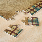 Puzzle Arbre d'art populaire de Noël | Style Prim (Côté)