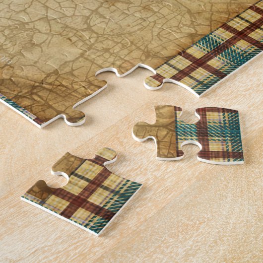 Puzzle Arbre d'art populaire de Noël | Style Prim (Côté)