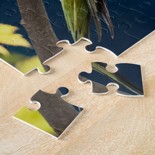 Puzzle Arbre d'automne Vibrant Budgie Bird (Côté)
