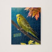 Puzzle Arbre d'automne Vibrant Budgie Bird (Vertical)