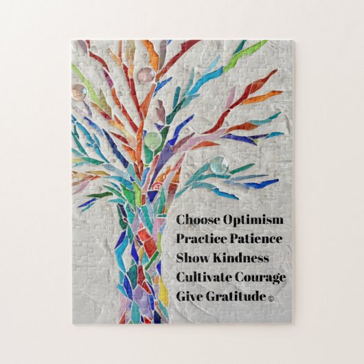 Puzzle Arbre de devis motivationnel (Vertical)