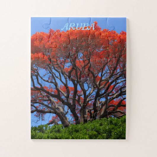 Puzzle arbre de flamboyant d'Aruba (Vertical)