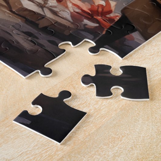 Puzzle Arbre de Noël aquarelle (Côté)