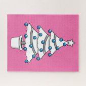 Puzzle Arbre de Noël blanc (Horizontal)