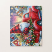 Puzzle Arbre de Noël camion gnome (Vertical)