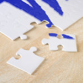 Puzzle Arbre de Noël Cobalt bleu (Côté)