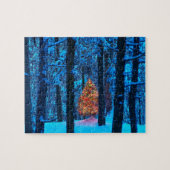 Puzzle Arbre de Noël dans les bois (Horizontal)