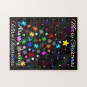 Puzzle Arbre de Noël de l'autisme (Horizontal)