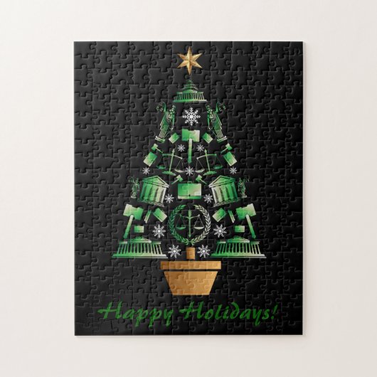 Puzzle Arbre de Noël de l'avocat du procureur (Vertical)