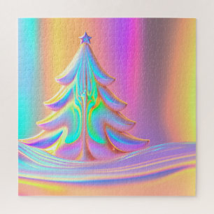 Puzzle Arbre de Noël Iridescente