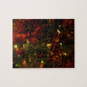 Puzzle Arbre de Noël marron et or II