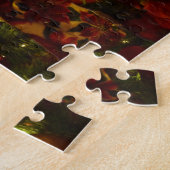 Puzzle Arbre de Noël marron et or II (Côté)
