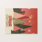 Puzzle Arbre de Noël rétro/Vintage (Horizontal)