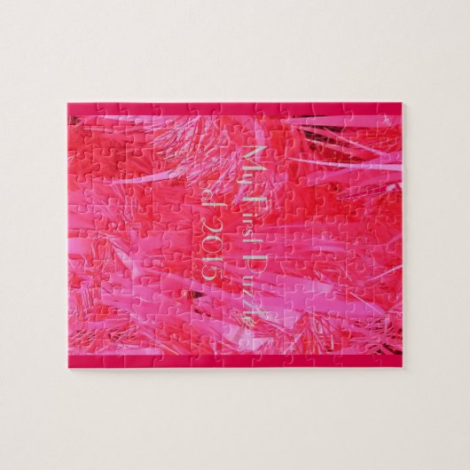 Puzzle Arbre de Noël rose brillant (Horizontal)