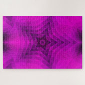 Puzzle Arbre de Noël Silhouette & Étoile violette Dégradé (Horizontal)