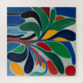 Puzzle Arbre de palme abstrait coloré (Horizontal)