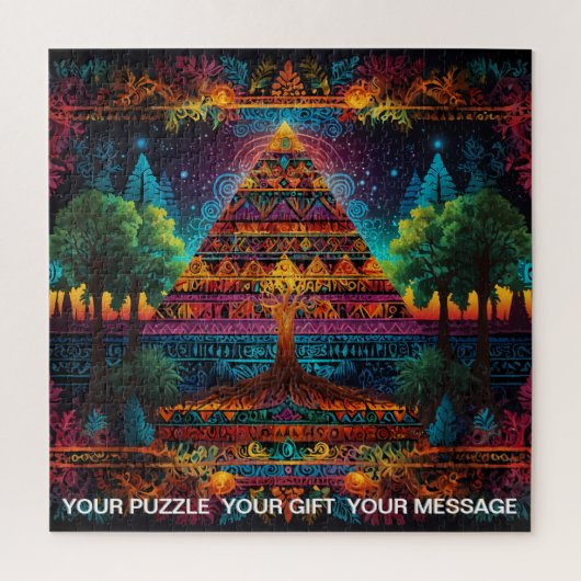 Puzzle Arbre de vie Abstrait (Vertical)