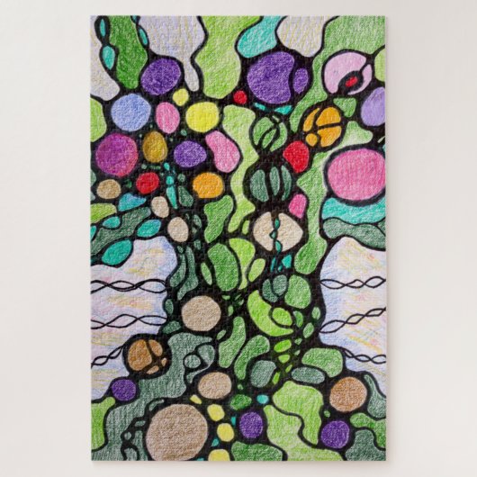 Puzzle Arbre de vie Art moderne (Vertical)