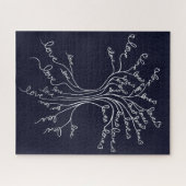 Puzzle Arbre de vie avec des coeurs significatif et diffi (Horizontal)