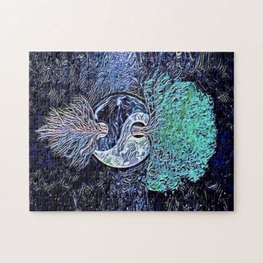 Puzzle Arbre de vie avec Yin Yang (Horizontal)
