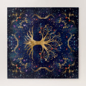 Puzzle Arbre de vie coloré - Yggdrasil (Horizontal)