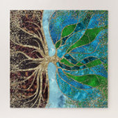 Puzzle Arbre de vie - Verre et marbre (Horizontal)