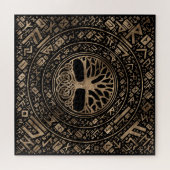 Puzzle Arbre de vie - Yggdrasil Runic Motif (Horizontal)