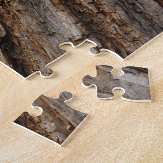 Puzzle Arbre écorce I Abstrait naturel texturé (Côté)