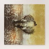 Puzzle Arbre éléphant Abstrait (Horizontal)