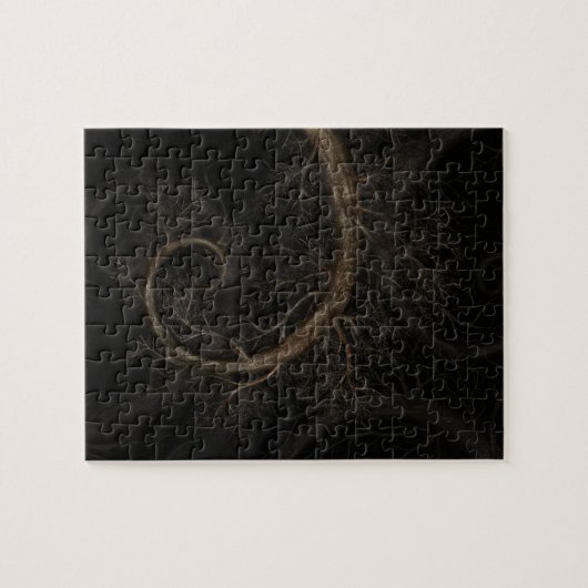 Puzzle Arbre en spirale d'or #1 (Horizontal)