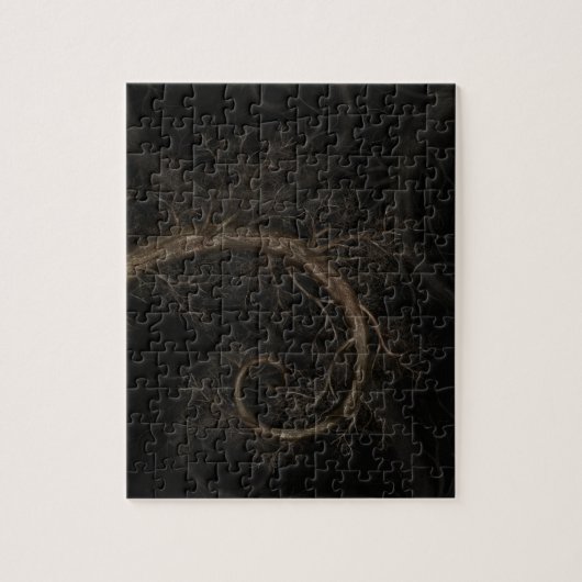Puzzle Arbre en spirale d'or #1 (Vertical)