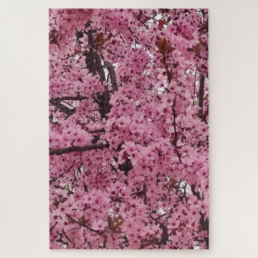 Puzzle Arbre floral rose du printemps (Vertical)