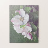 Puzzle Arbre fruitier en fleurs blanc rose (Vertical)