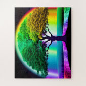 Puzzle Arbre magique arc-en-ciel de la vie pour les enfan (Vertical)