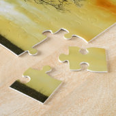 Puzzle Arbre magnifique, coucher de soleil paysage de la (Côté)