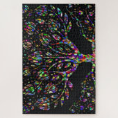 Puzzle Arbre mosaïque en verre de Faux (Vertical)