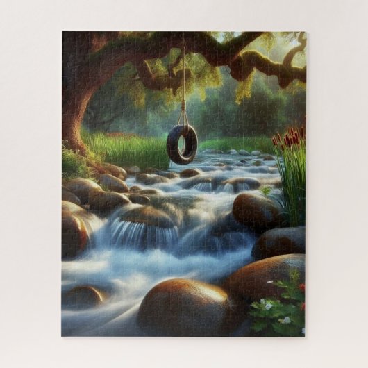 Puzzle Arbre qui coule sur l'eau (Vertical)