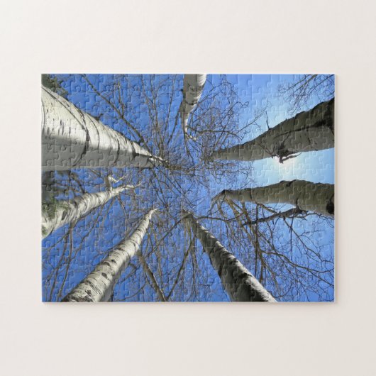 Puzzle Arbres Bouleau Nature Forêt. (Horizontal)