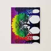 Puzzle Arbres Colorés Abstraits Pour Enfants (Vertical)