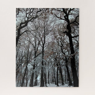 Puzzle Arbres, dans la neige
