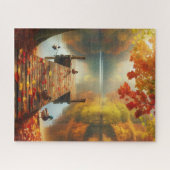 Puzzle Arbres d'automne & lac avec canards (Horizontal)