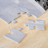 Puzzle Arbres de neige sous un ciel bleu clair en hiver (Côté)