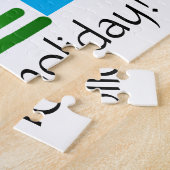 Puzzle - Arbres de vacances et présents (Côté)